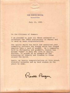 Signed Letter from Ronald Reagan - 1983